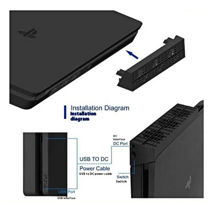 PS4 Slim Cooling Fan | Temperature Control