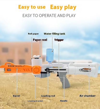 Paper Bullet Gun | Tissue Shooter Toy