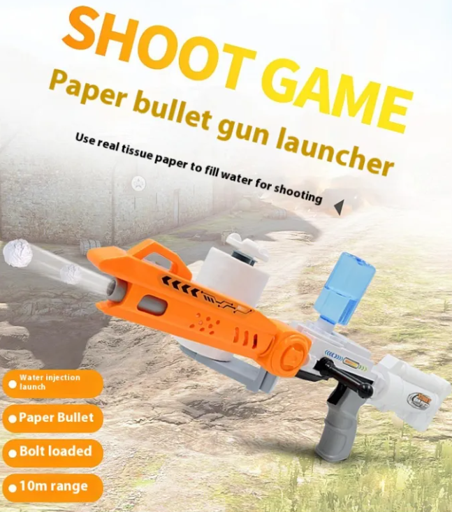 Paper Bullet Gun | Tissue Shooter Toy