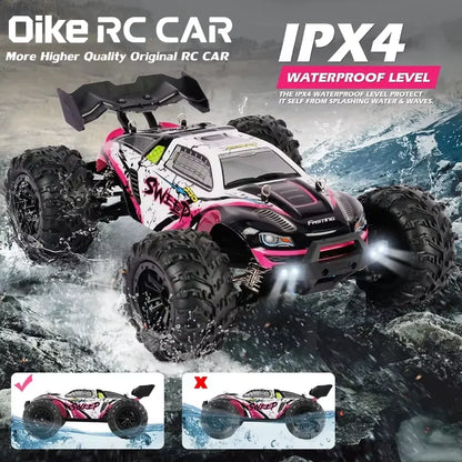 4WD Brushless RC Car – High-Speed Off-Road Racing Truck with LED Lights