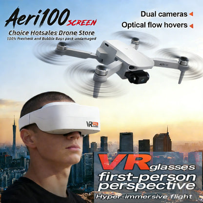 Aeri100 VR Drone with Dual HD Cameras & Brushless Motors