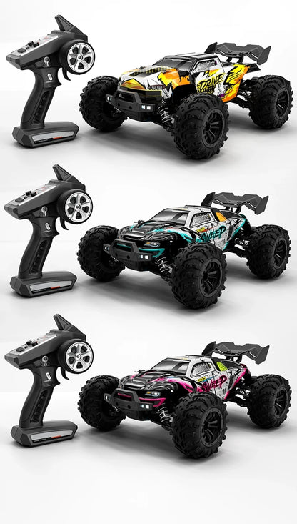 4WD Brushless RC Car – High-Speed Off-Road Racing Truck with LED Lights