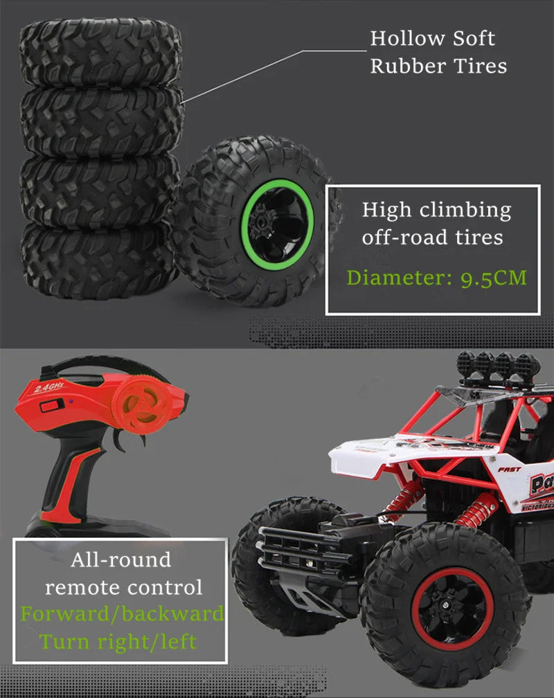 4WD RC Off-Road Buggy Car – 2.4GHz Remote Control Truck
