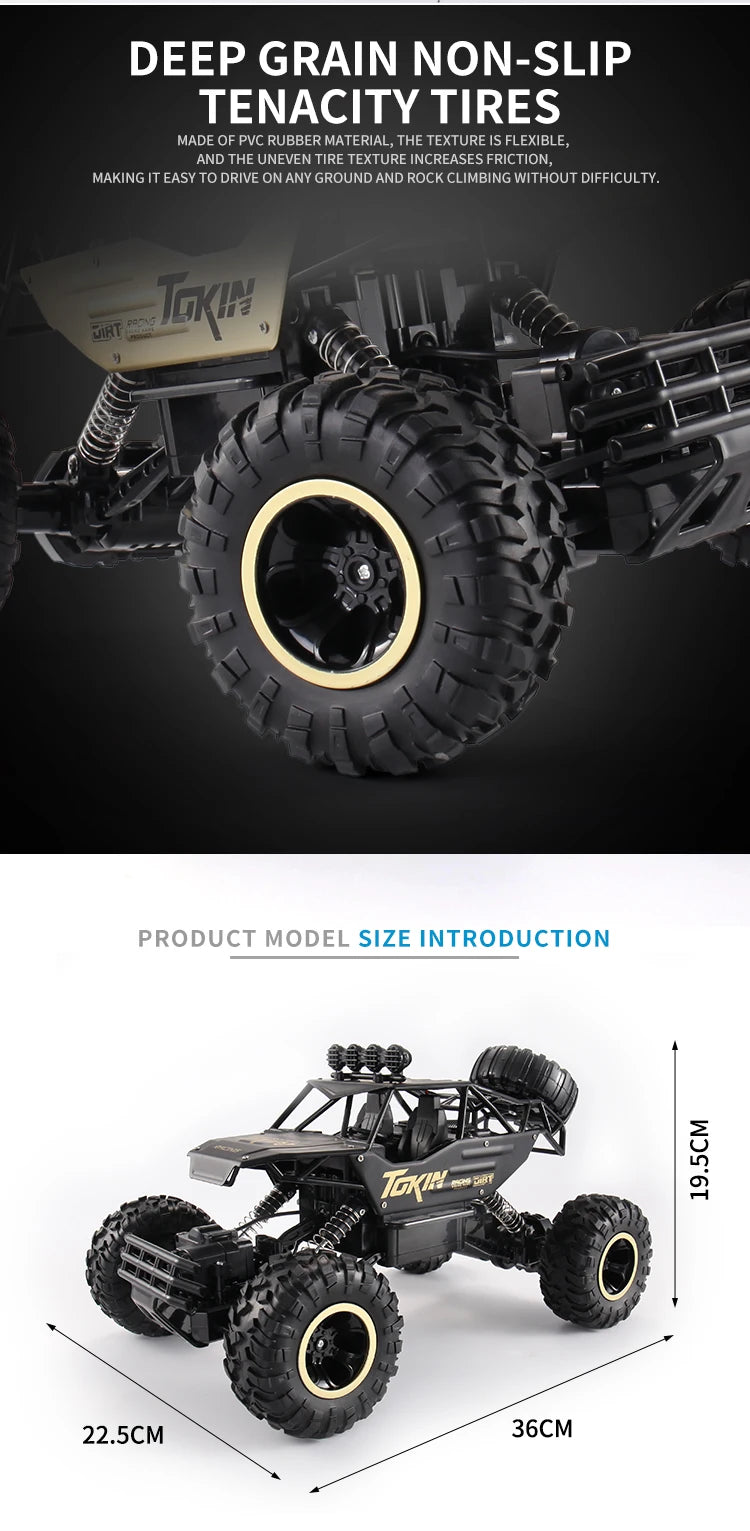 4WD RC Off-Road Climbing Car – All-Terrain Remote Control Truck