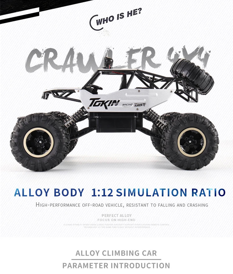 4WD RC Off-Road Climbing Car – All-Terrain Remote Control Truck