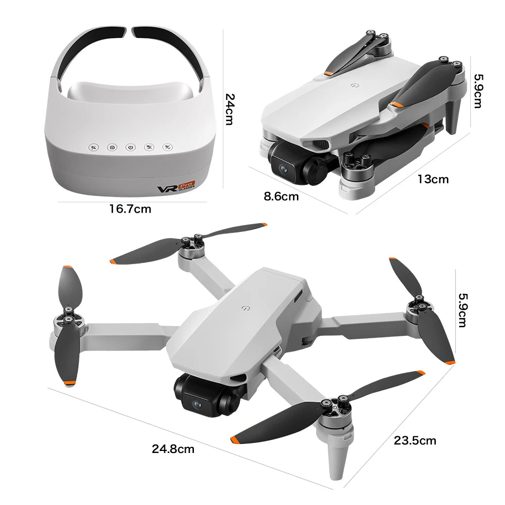 Aeri100 VR Drone with Dual HD Cameras & Brushless Motors