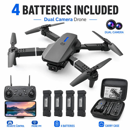 Mini 5 Pro 4K RC Drone with Dual Camera, WiFi FPV, Optical Flow & Obstacle Avoidance