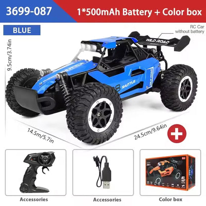 1:16 Scale RC Monster Truck – High-Speed Off-Road Car with LED Lights