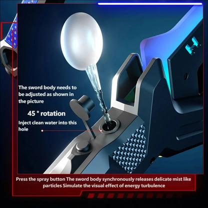 2-in-1 LED Light Sword & Axe Toy – Sound & Vibration