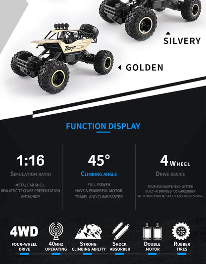 4WD RC Off-Road Climbing Car – All-Terrain Remote Control Truck