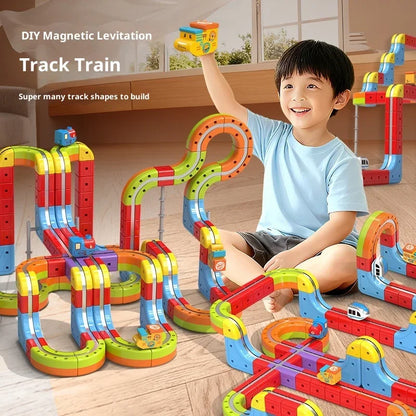 Magnetic Anti-Gravity Track Train Toy – Electric Rail Car Set for Kids