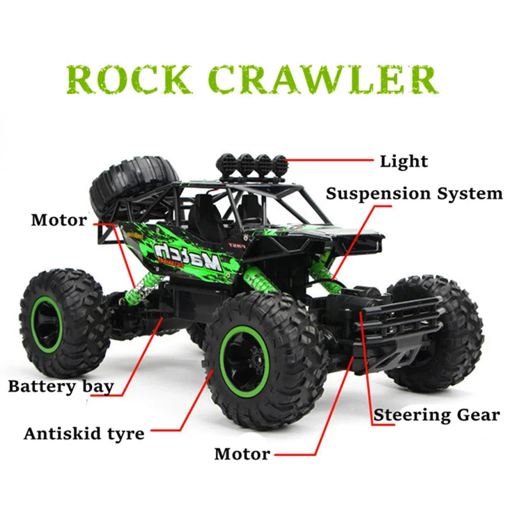 4WD RC Off-Road Buggy Car – 2.4GHz Remote Control Truck