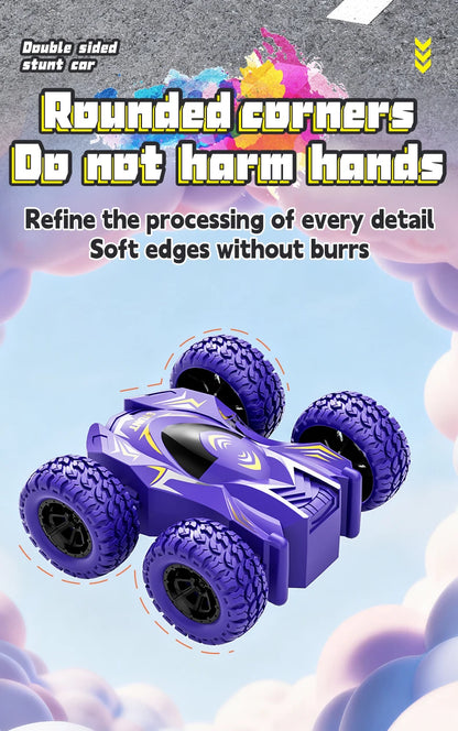 4–8 Pack 360° Rotating Stunt Toy Cars – Push & Go Friction-Powered Vehicles for Kids