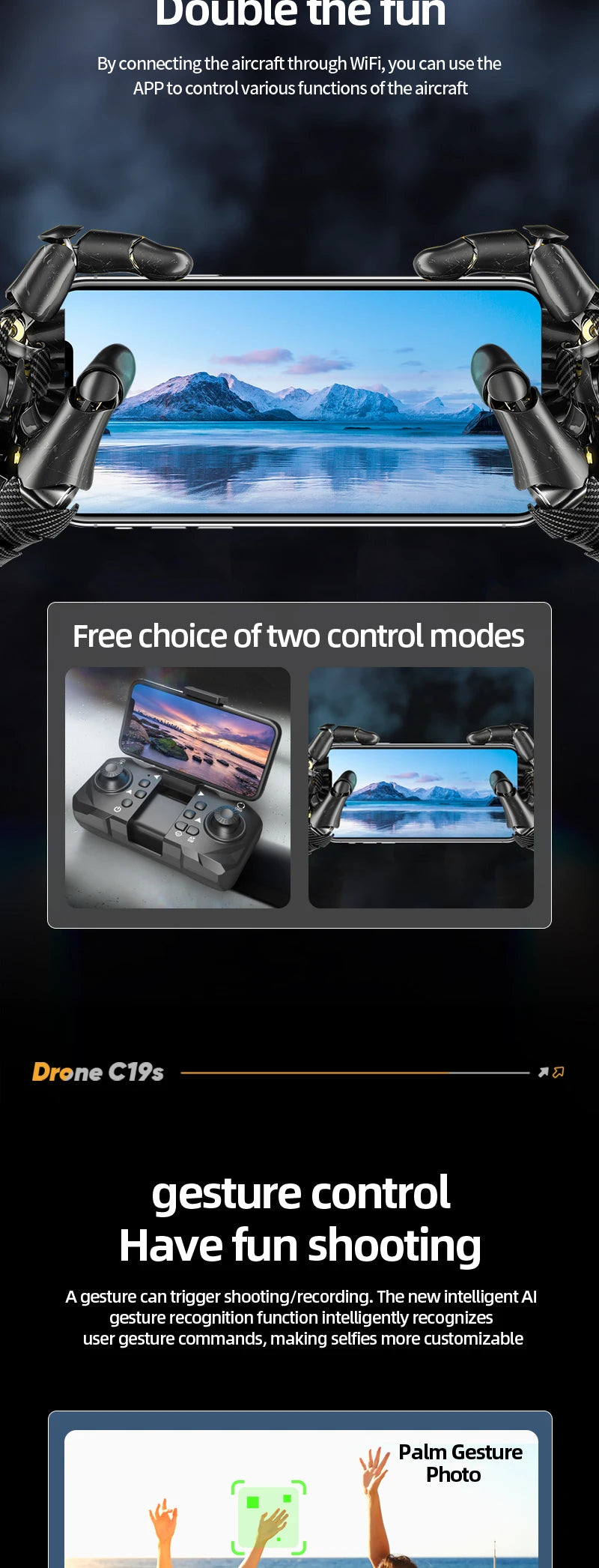 B9 Pro 4K Dual Camera Foldable RC Drone with WiFi FPV