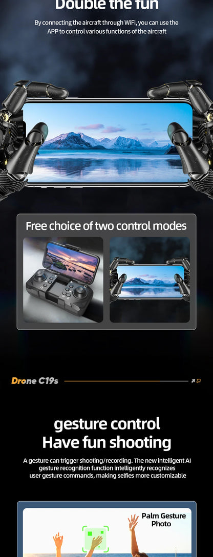 B9 Pro 4K Dual Camera Foldable RC Drone with WiFi FPV