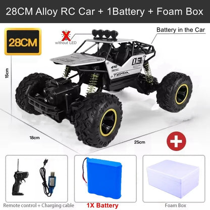 4WD RC Off-Road Climbing Car – All-Terrain Remote Control Truck