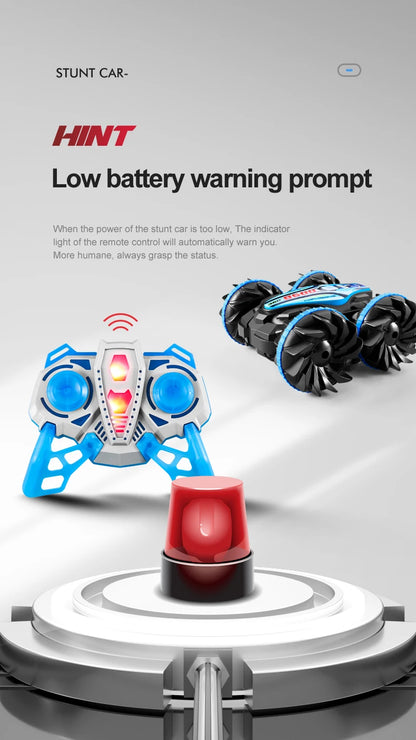 Amphibious RC Stunt Car 4WD Waterproof 360° Rotating Off-Road Toy