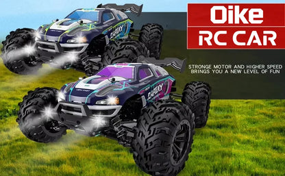 4WD Brushless RC Car – High-Speed Off-Road Racing Truck with LED Lights