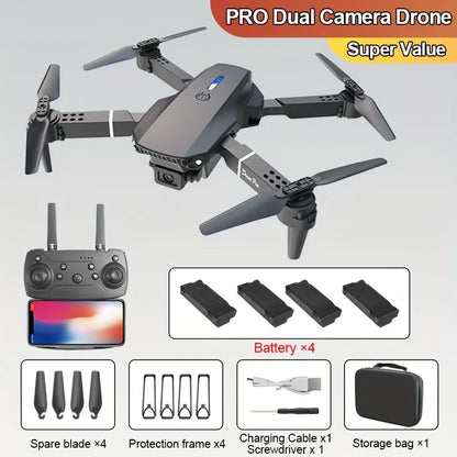 Mini 5 Pro RC Drone 4K Dual Camera WiFi FPV Quadcopter with Optical Flow Hover, Obstacle Avoidance & App Control