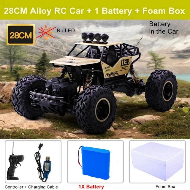 4WD RC Off-Road Climbing Car – All-Terrain Remote Control Truck
