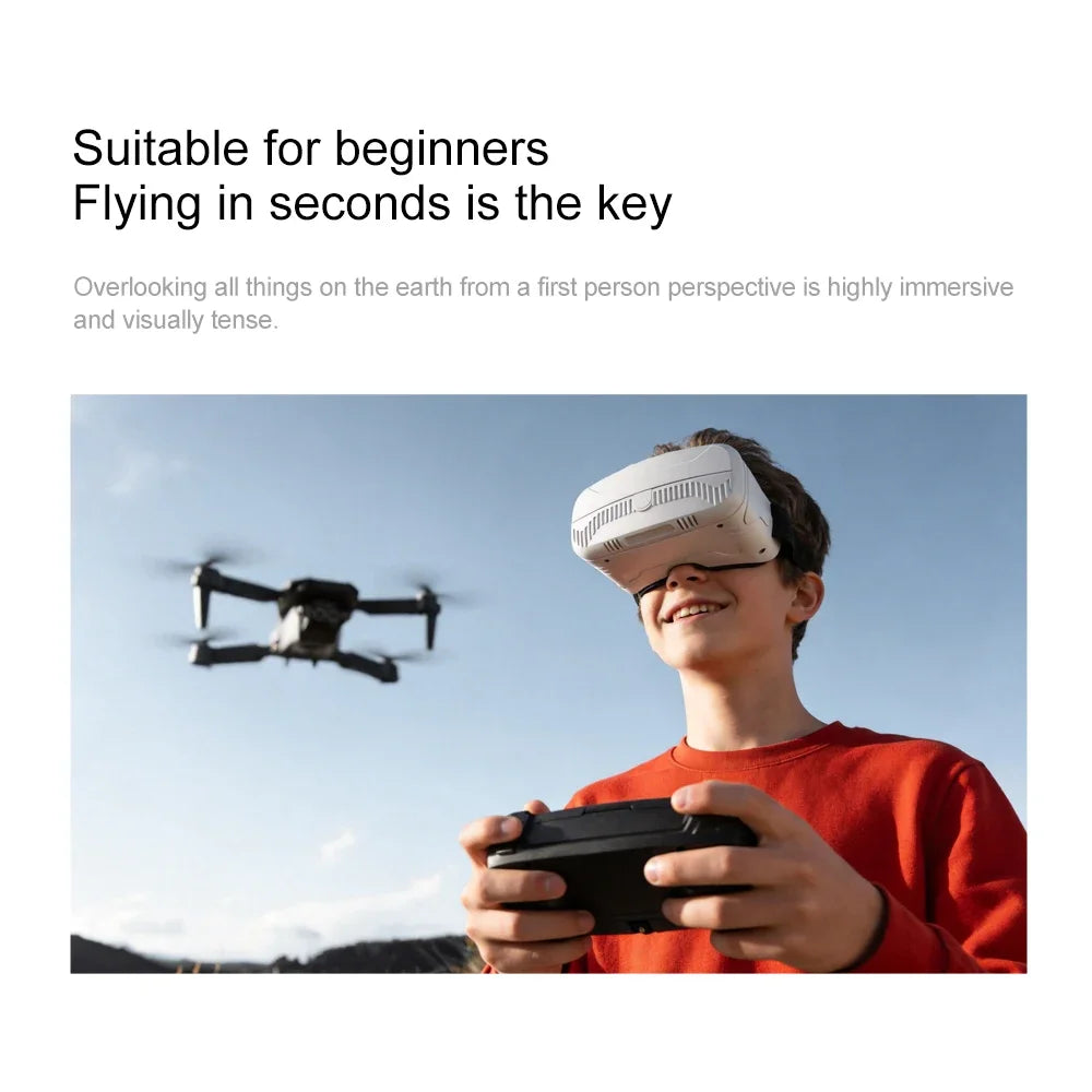 M1 Foldable Camera Drone with Dual HD Camera, Optical Flow, FPV & VR Glasses