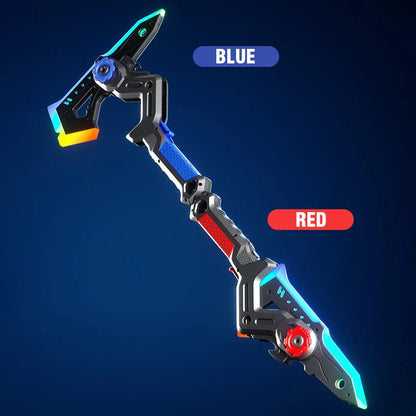 2-in-1 LED Light Sword & Axe Toy – Sound & Vibration