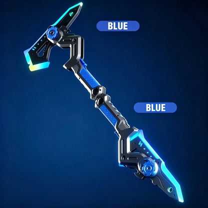 2-in-1 LED Light Sword & Axe Toy – Sound & Vibration