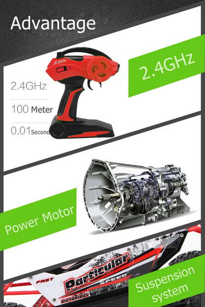 4WD RC Off-Road Buggy Car – 2.4GHz Remote Control Truck