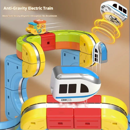 Magnetic Anti-Gravity Track Train Toy – Electric Rail Car Set for Kids