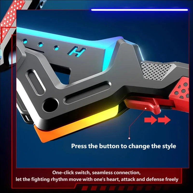 2-in-1 LED Light Sword & Axe Toy – Sound & Vibration
