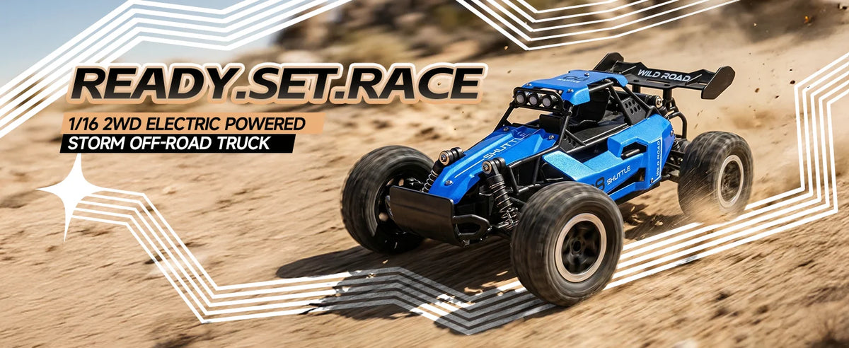 1:16 Scale RC Monster Truck – High-Speed Off-Road Car with LED Lights