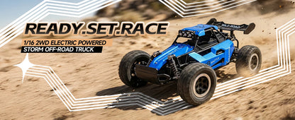 1:16 RC Monster Truck – 20KM/H Off-Road Car with LED Lights