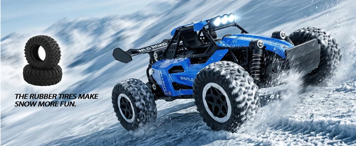 1:16 Scale RC Monster Truck – High-Speed Off-Road Car with LED Lights