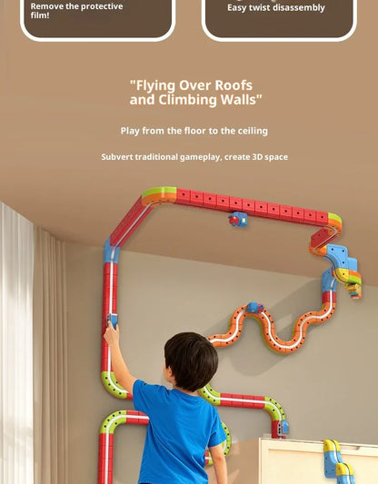 Magnetic Anti-Gravity Track Train Toy – Electric Rail Car Set for Kids