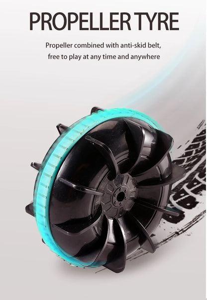 Amphibious RC Stunt Car 4WD Waterproof 360° Rotating Off-Road Toy
