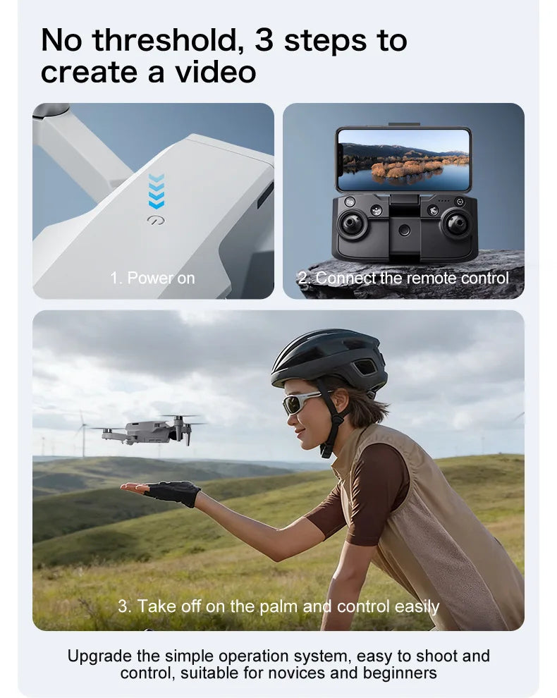 Aeri100 VR Drone with Dual HD Cameras & Brushless Motors