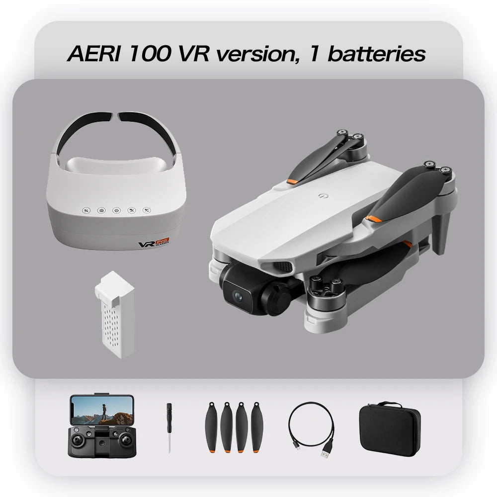 Aeri100 VR Drone with Dual HD Cameras & Brushless Motors
