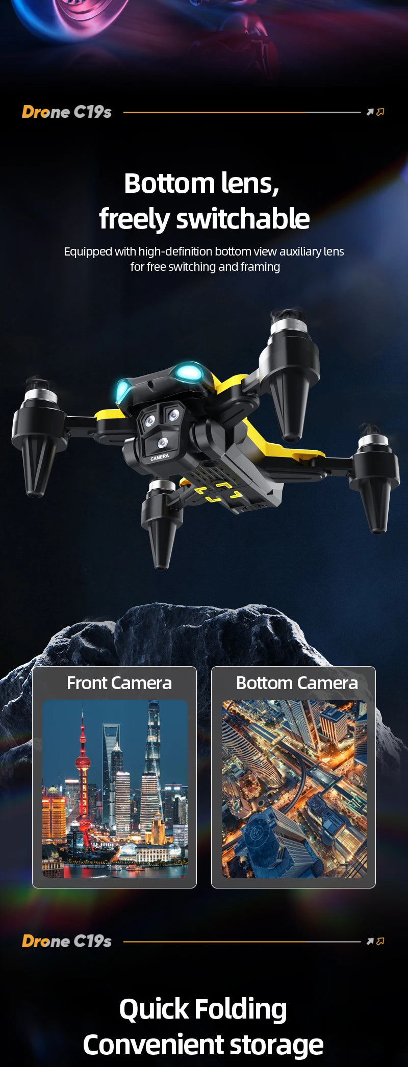 B9 Pro 4K Dual Camera Foldable RC Drone with WiFi FPV