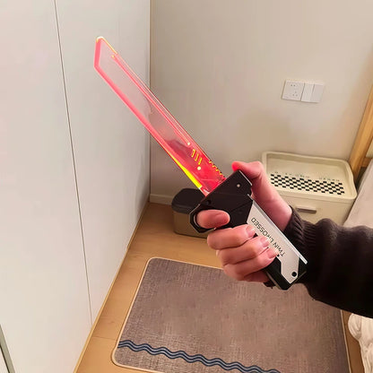 2-in-1 LED Light Sword & Axe Toy – Sound & Vibration