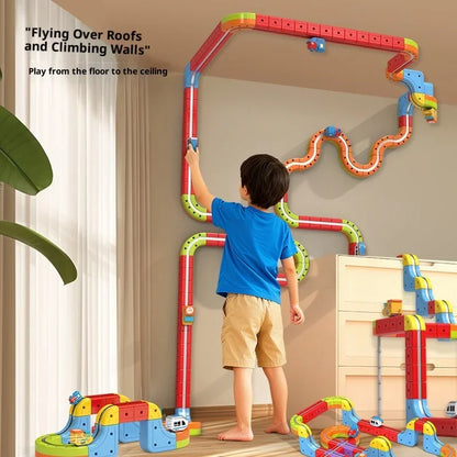 Magnetic Anti-Gravity Track Train Toy – Electric Rail Car Set for Kids