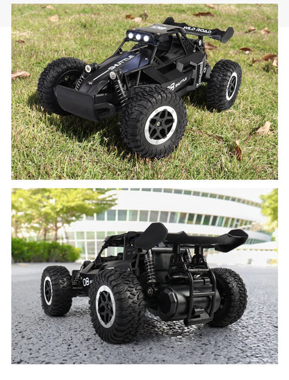1:16 RC Monster Truck – 20KM/H Off-Road Car with LED Lights