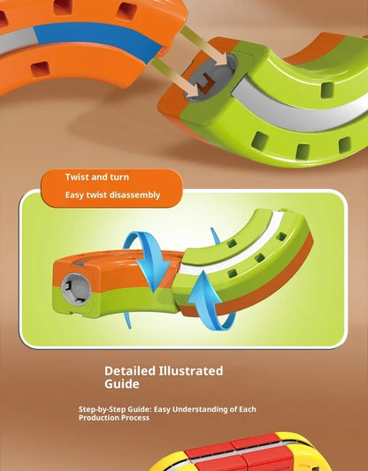 Magnetic Anti-Gravity Track Train Toy – Electric Rail Car Set for Kids