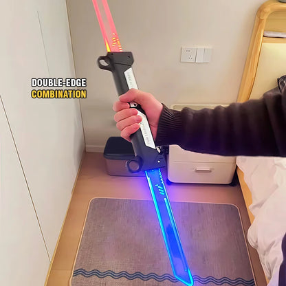 2-in-1 LED Light Sword & Axe Toy – Sound & Vibration