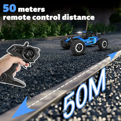 1:16 RC Monster Truck – 20KM/H Off-Road Car with LED Lights