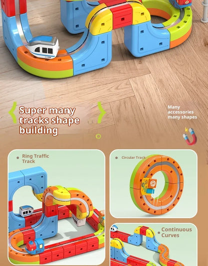 Magnetic Anti-Gravity Track Train Toy – Electric Rail Car Set for Kids