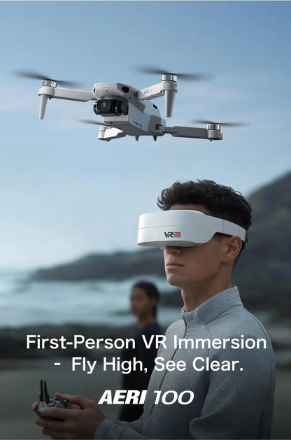 Aeri100 VR Drone with Dual HD Cameras & Brushless Motors