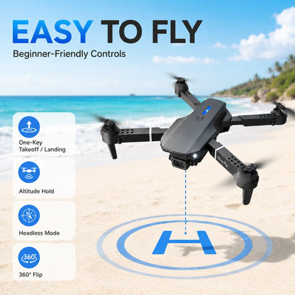 Mini 5 Pro 4K RC Drone with Dual Camera, WiFi FPV, Optical Flow & Obstacle Avoidance