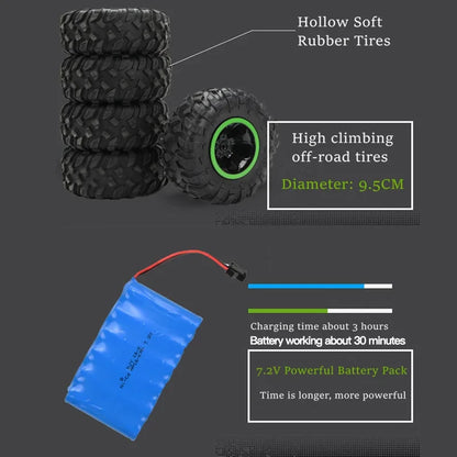 4WD RC Off-Road Buggy Car – 2.4GHz Remote Control Truck