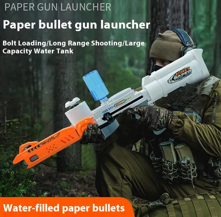 Paper Bullet Gun | Tissue Shooter Toy