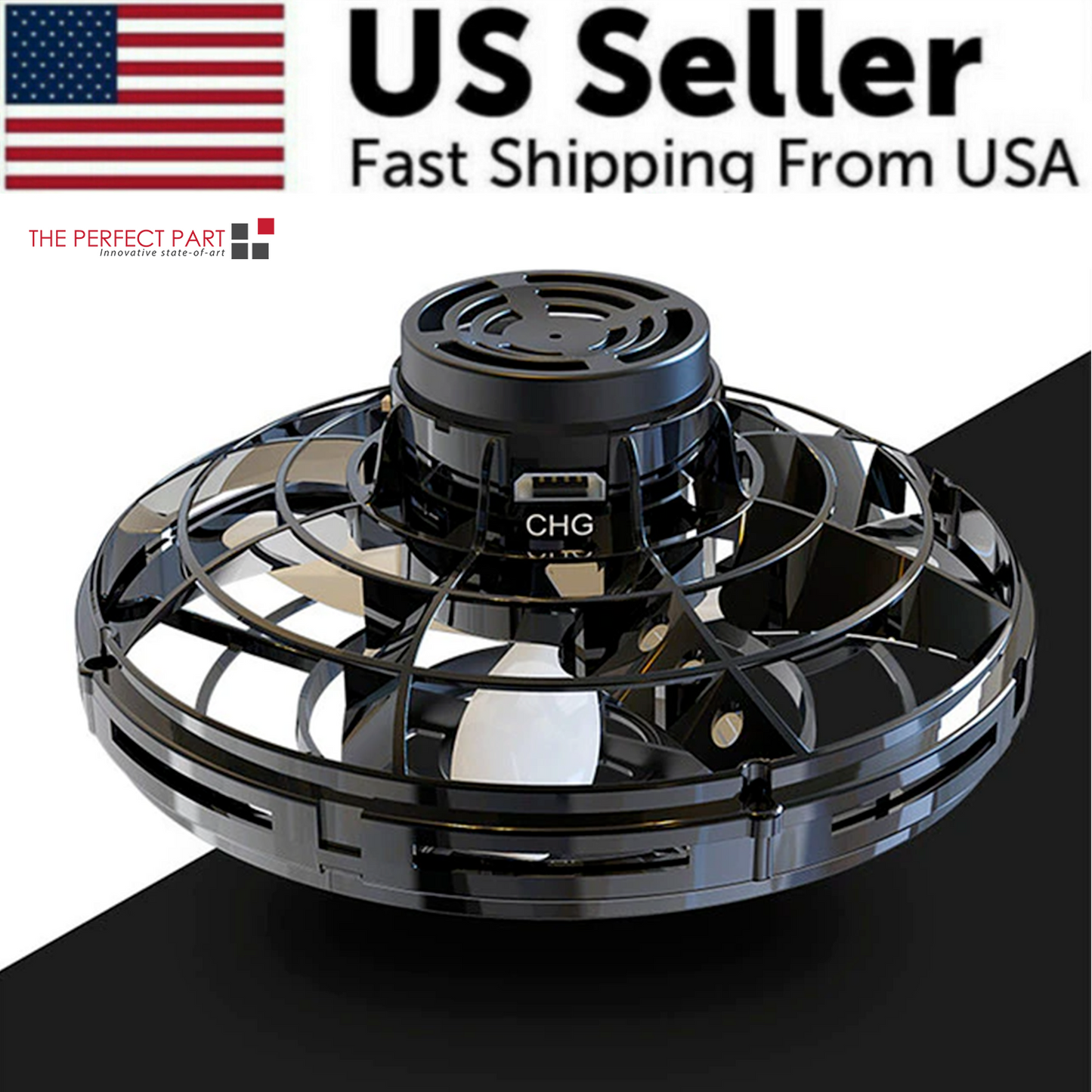 Flying Spinner Drone Ball | LED UFO Toy